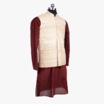 beige male kurta