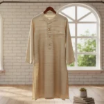 Golden Grain Muga Ghicha Silk Kurta