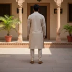 Golden Grain Muga Ghicha Silk Kurta