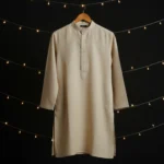 Moonlight Weave Eri Paat Silk Kurta