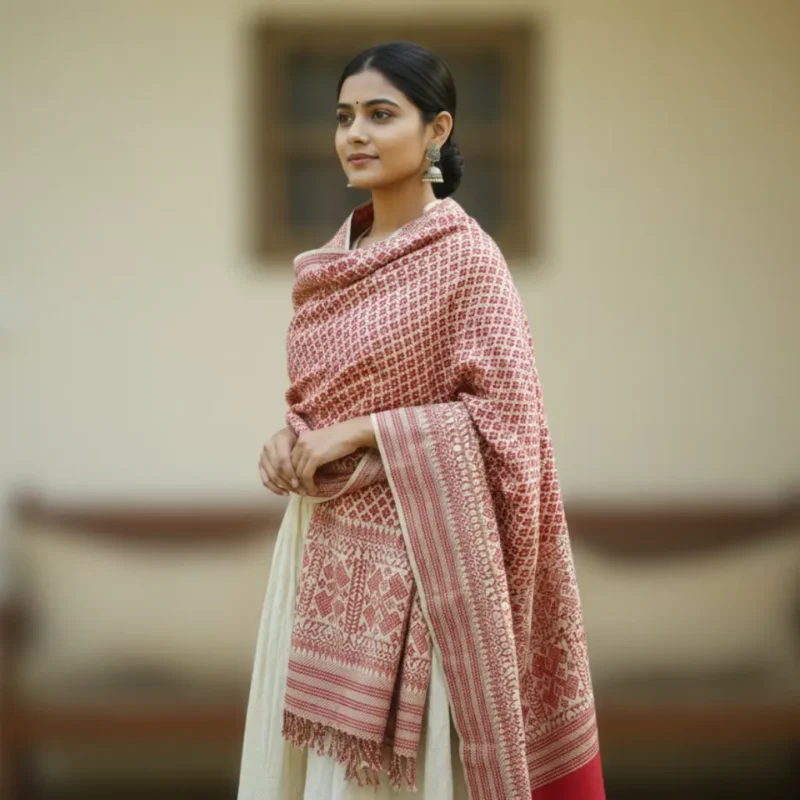 Rangriti All-Over Handloom Shawl