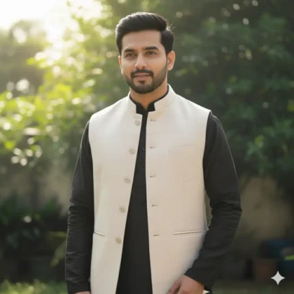 Ivory Viraasat – Pure Eri Silk Modi Jacket
