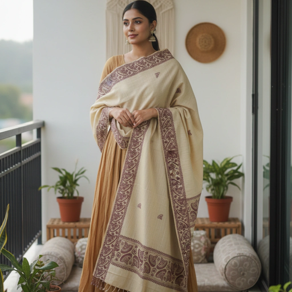Prerna Artisan Paisley Stole Prerna Artisan Paisley Stole