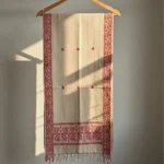 Laal Dhara Heritage Side Border Stole