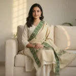 Harit Rekha Handloom Side Border Stole