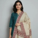Maroon Rekha Side Border Handloom Stole