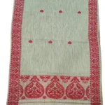 Viraah Red Motif Side Border Stole