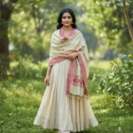 Laal Vistaar Side Border Stole