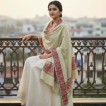 Rangmala Floral Handloom Side Border Stole