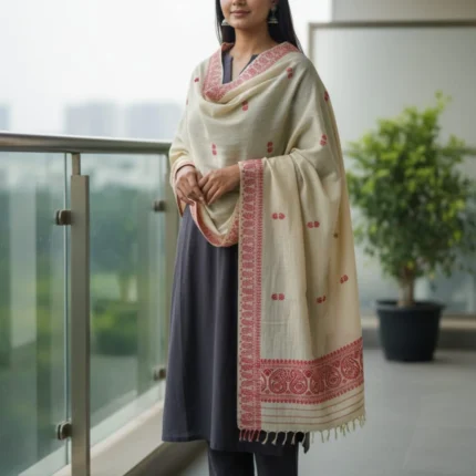 Keri Laalima Handloom Side Border Stole