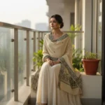 Vriksha Rekha Handloom Side Border Stole