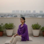 Violet Grace Eri Silk Shawl