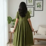 Olive Meadow Cotton Frock