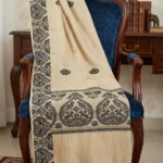 Kaali Katha Side Border Handloom Shawl