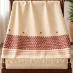 Maroon Blossom Heritage Shawl
