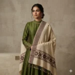 Maroon Heritage Weave Stole