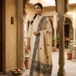 Kaali Katha Side Border Handloom Shawl