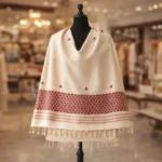 Maroon Blossom Heritage Shawl