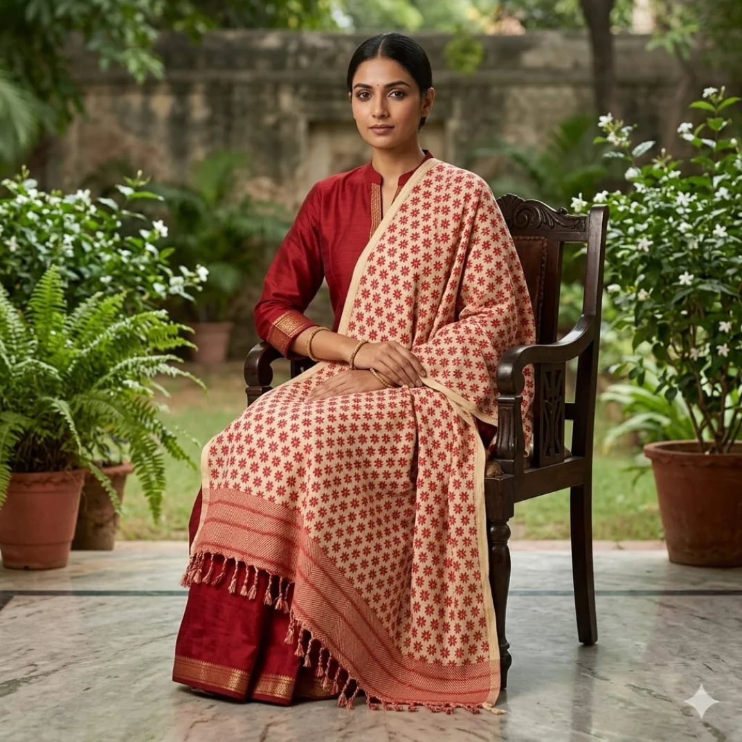 Surkh Viraasat Shawl Surkh Viraasat Shawl