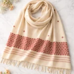 Maroon Blossom Heritage Shawl