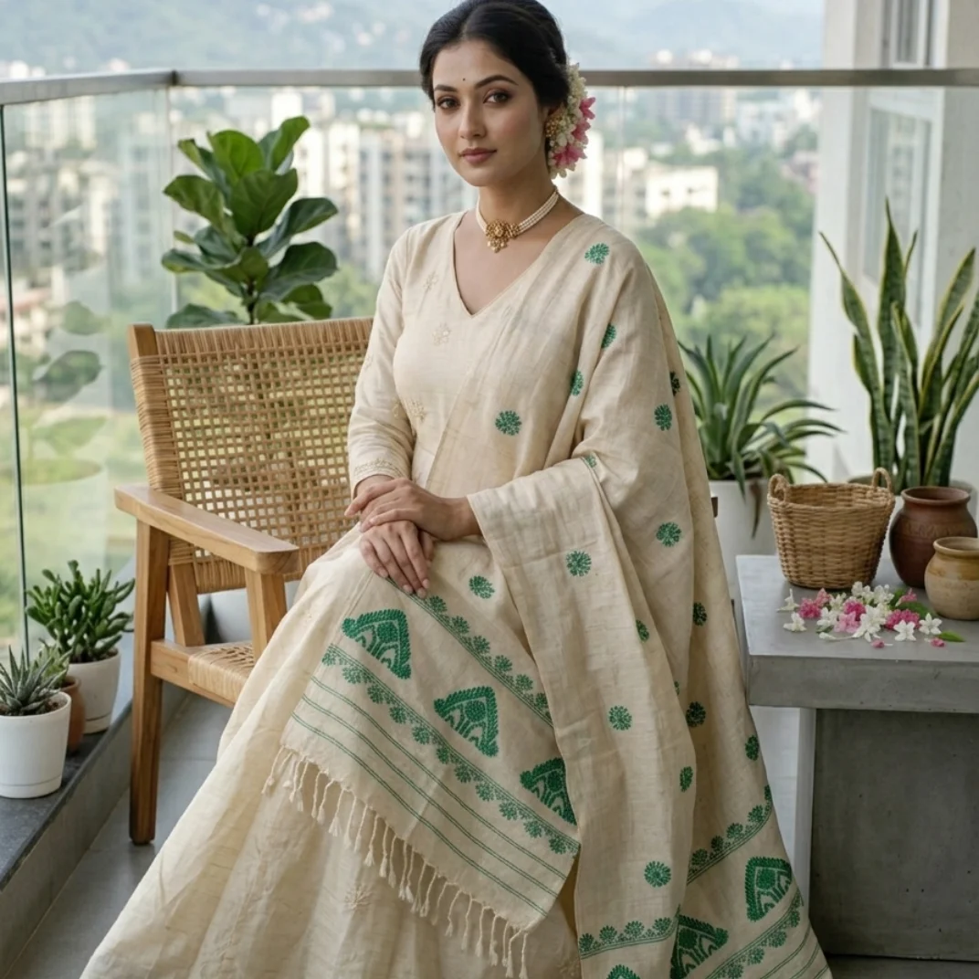 Panna Viraasat Eri Silk Shawl Panna Viraasat Eri Silk Shawl