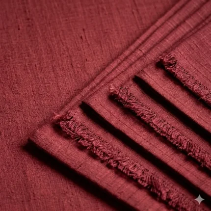 Wine Mist Eri Silk Fabric