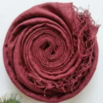 Wine Mist Eri Silk Fabric