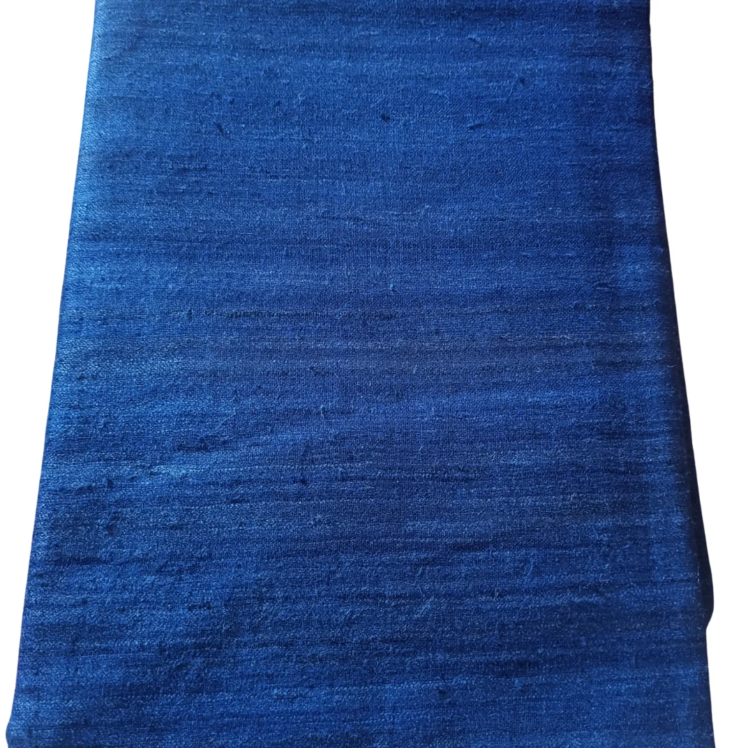 Midnight Indigo Eri Silk Fabric Midnight Indigo Eri Silk Fabric