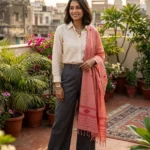 Saffron Blush Eri Silk Shawl