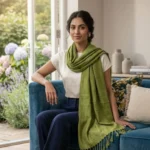 Basil Breeze Eri Silk Stole