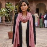 Petal Dusk Eri Silk Shawl