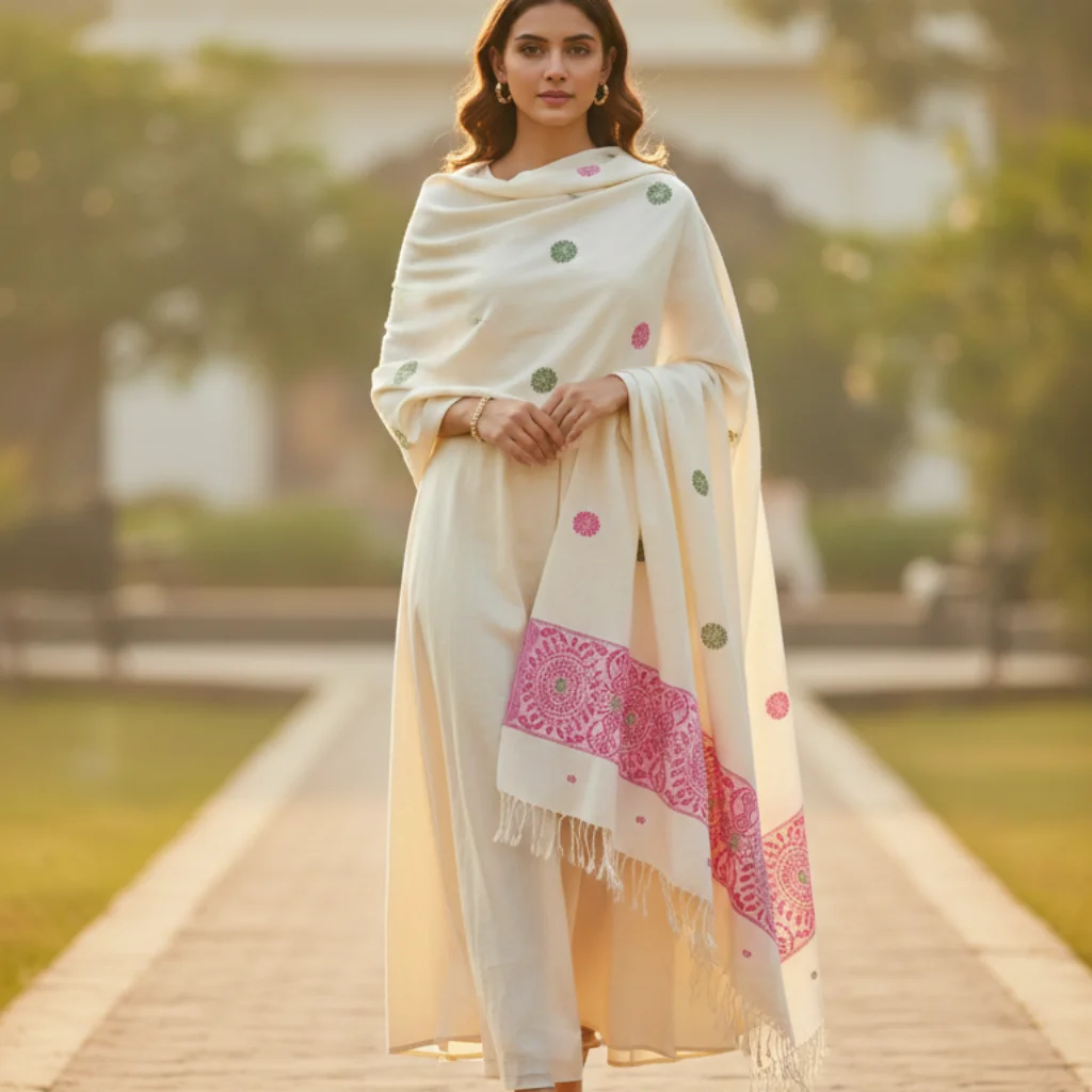 Gulnaar Grace Handloom Shawl Gulnaar Grace Handloom Shawl